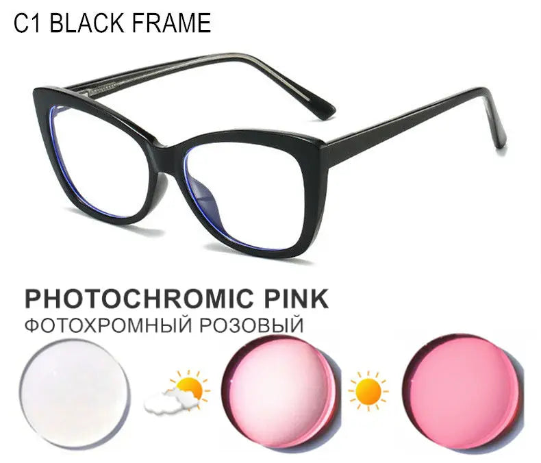 Gafas de Miopía Personalizadas con Bloqueo de Luz Azul y Lentes Fotocromáticas