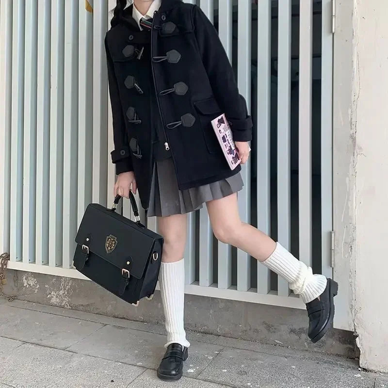Elegant Solid Crossbody Backpack for Teenage Girls | Chic PU Rucksack