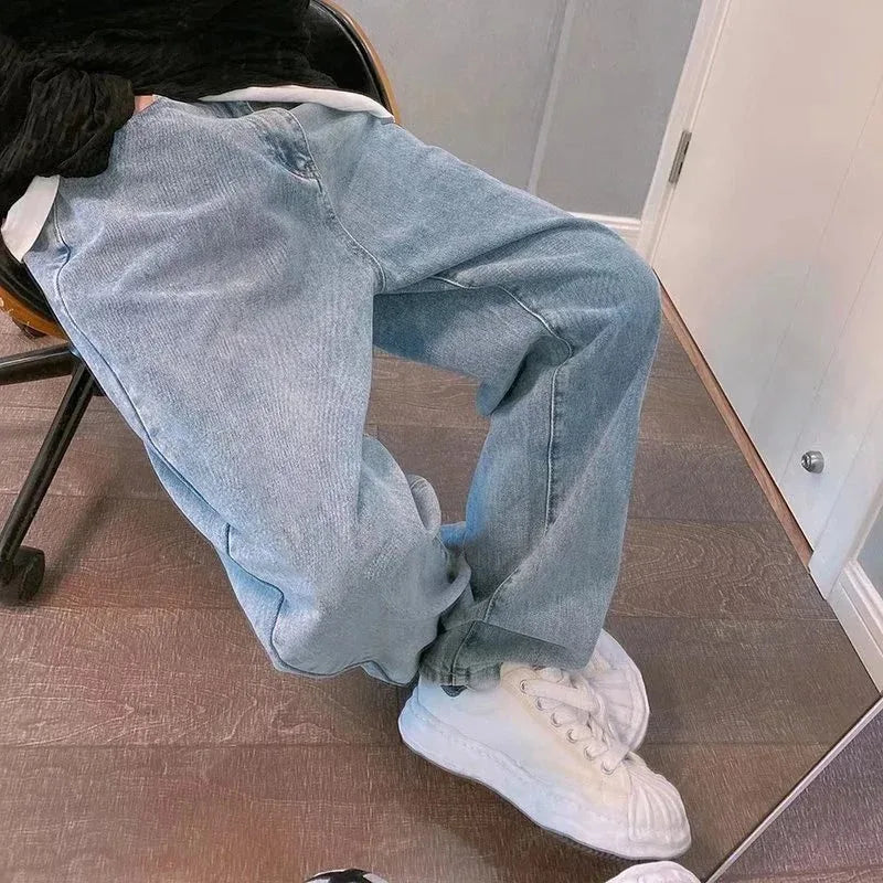 Men's Baggy Wide Leg Jeans | Casual Streetwear Denim Pants