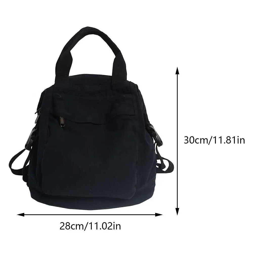 Vintage Canvas Backpack for Women | Stylish School Bag