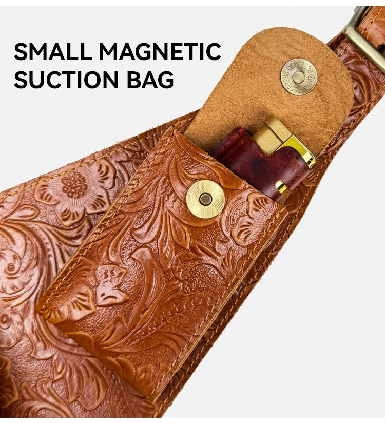 Anti-Theft Medieval Leather Holster Bag | Stylish Steampunk Design