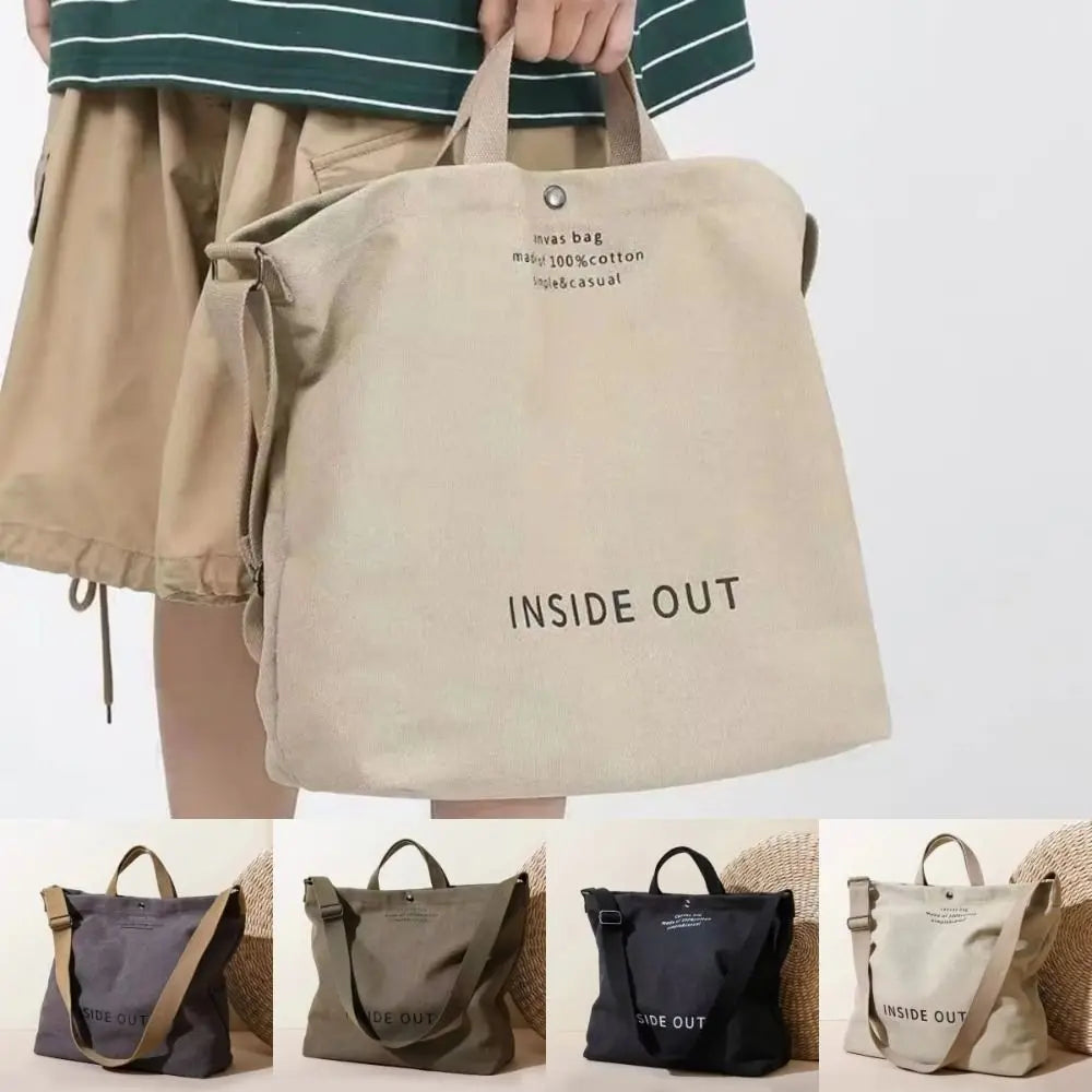 Large Canvas Shoulder Tote Bag | Stylish & Functional Handbag