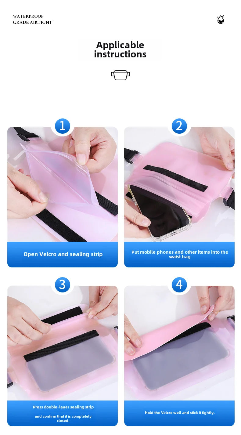 Universal Waterproof Phone Pouch | Secure Beach & Swim Protection