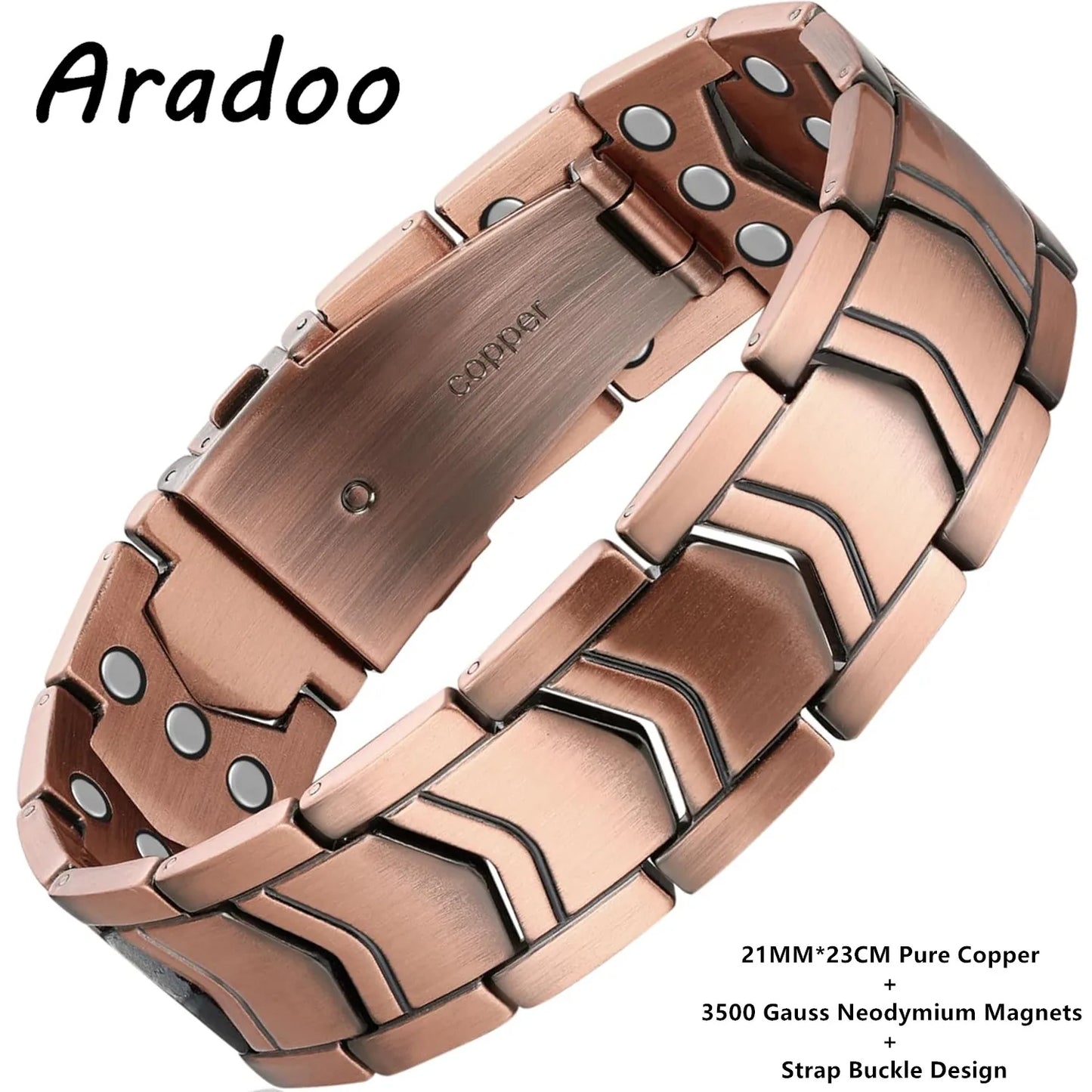 Magnetic Pure Copper Men's Bracelet | Stylish Health Benefits