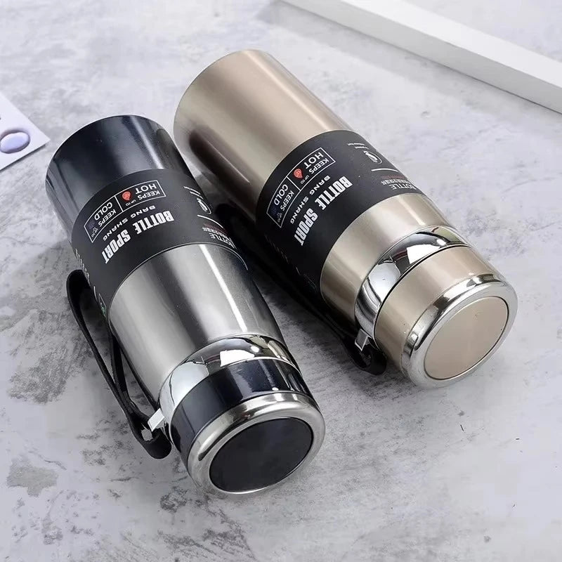 1L Stainless Steel Thermal Water Bottle | Hot & Cold Thermos Flask