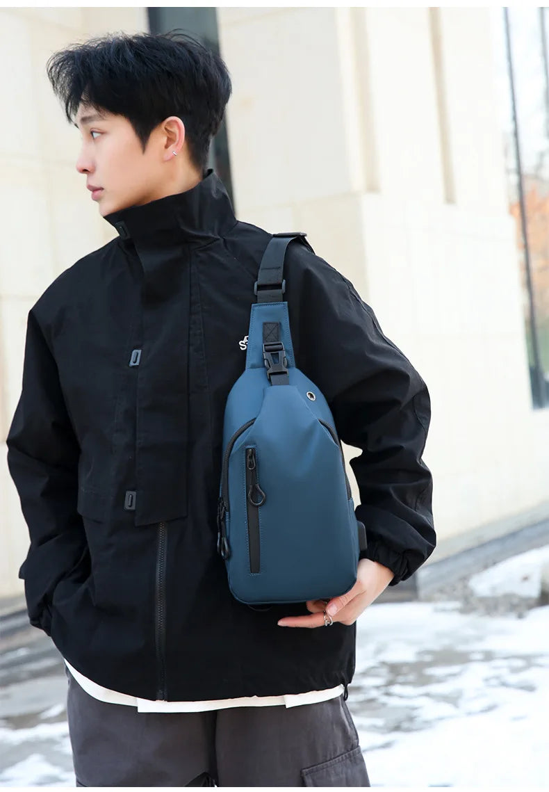 Stylish Men's Chest Bag | Casual One Shoulder Crossbody Design