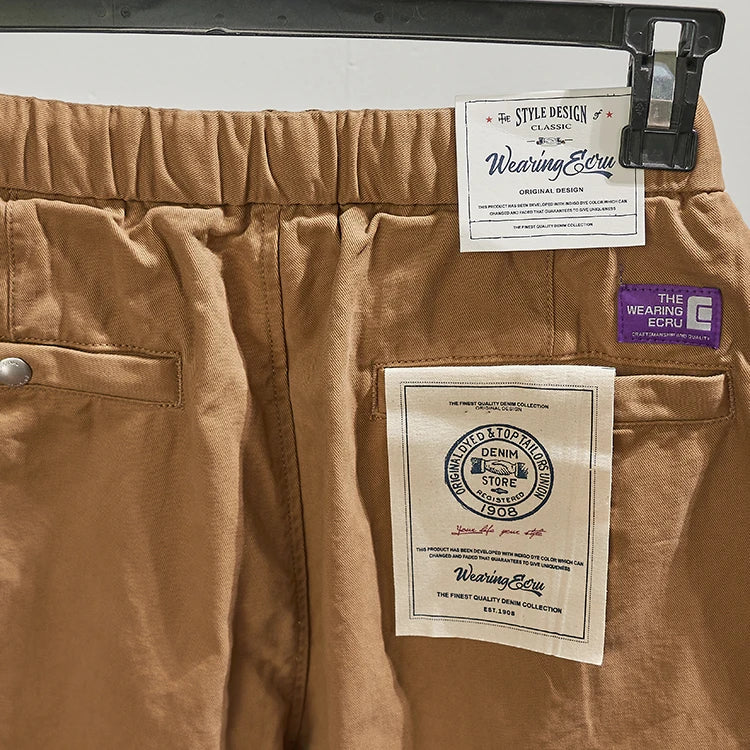 Men's Casual Tapered Cotton Cargo Pants | Stylish and Comfortable