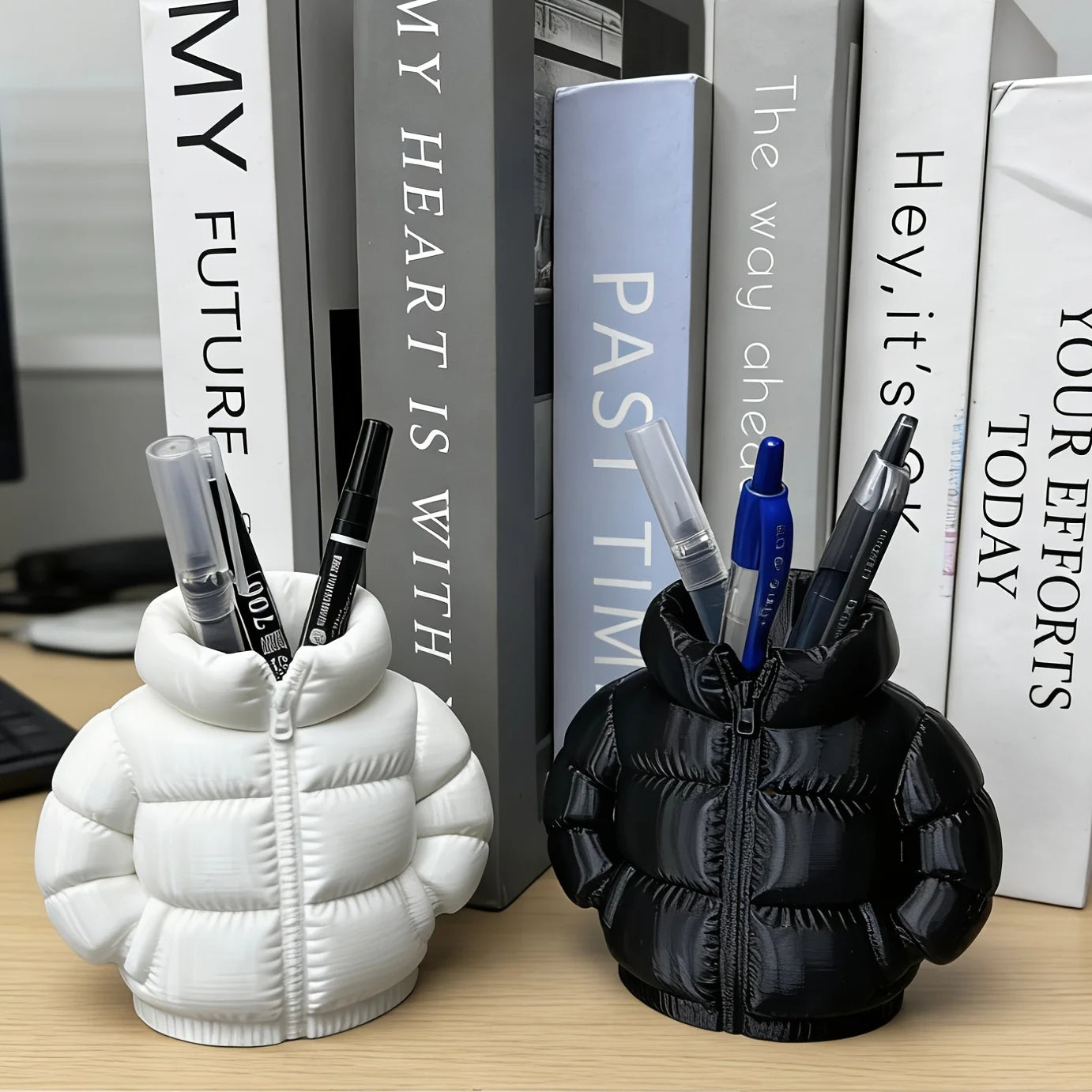Cute Down Jacket-Shaped Pen Holder | Creative Classroom Accessory