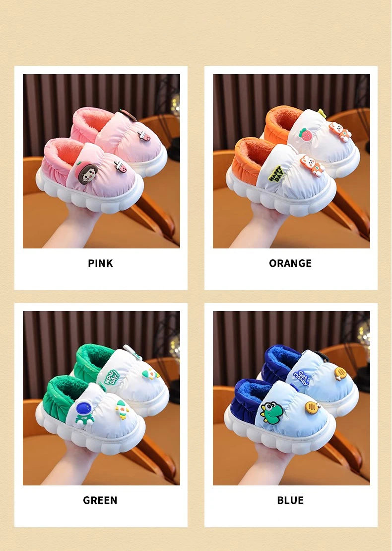 Children's Warm Plush Slippers | Cozy Anti-Slip Winter Footwear