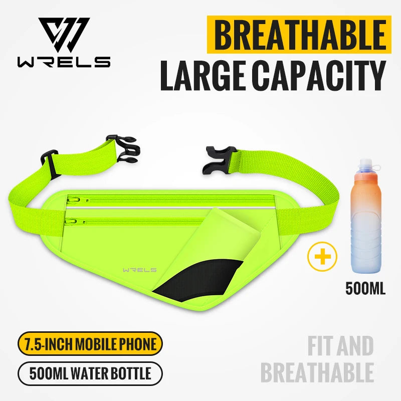 Adjustable Running Hydration Belt with Water Bottle Holder