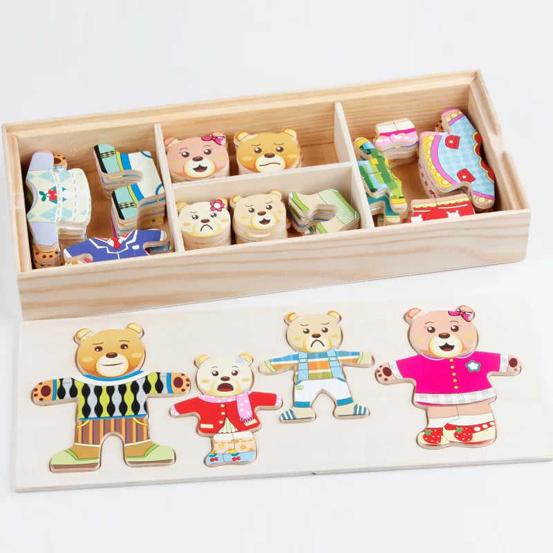 Educational Wooden Jigsaw Puzzle for Kids | Montessori Style Fun