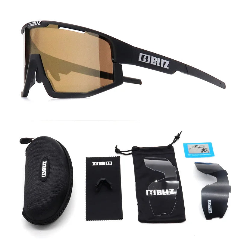 B Bliz Fusion Cycling Sunglasses Men Bicycle Racing Riding Glasses UV400 Photochromic MTB Outdoor Sports Camping Golf Equipment