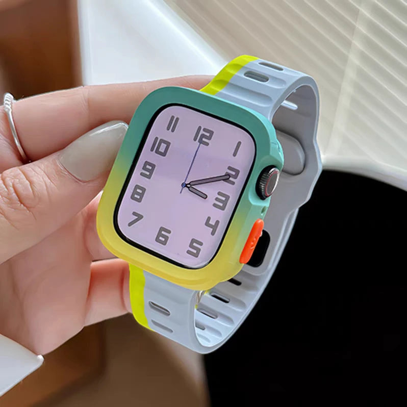 Candy Silicone Case & Strap for All Apple Watch Sizes