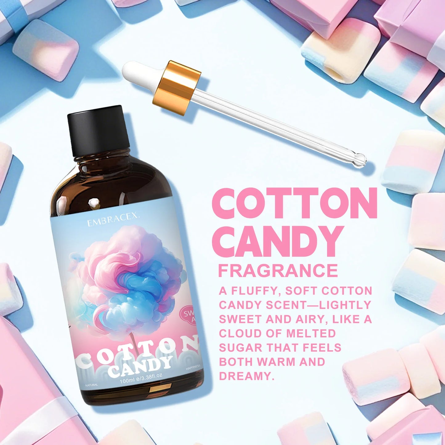 100ml Cotton Candy Essential Oil | Aromatherapy Massage Oil