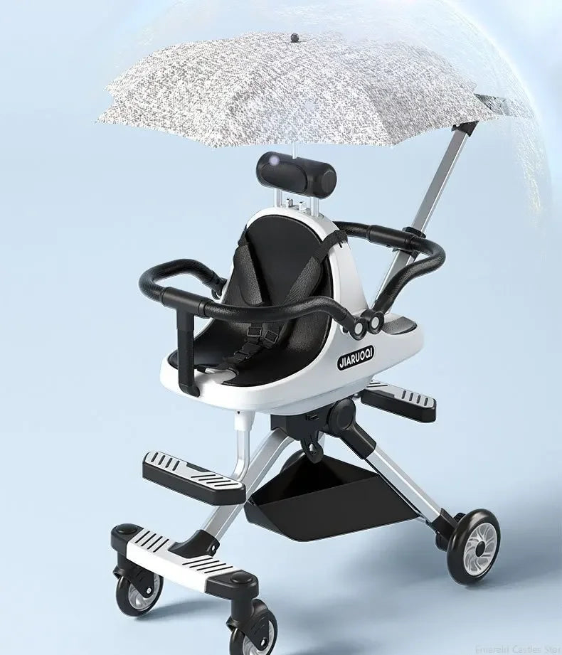 Lightweight Double Stroller with Canopy for Infants & Toddlers