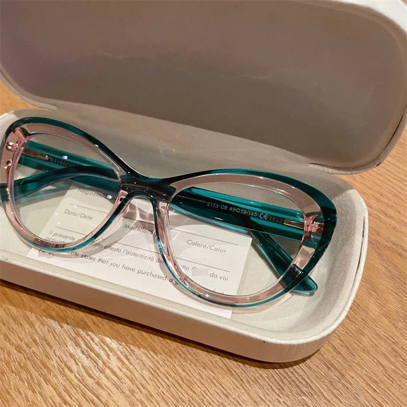 Trendy Women's Cat Eye Blue Light Blocking Reading Glasses