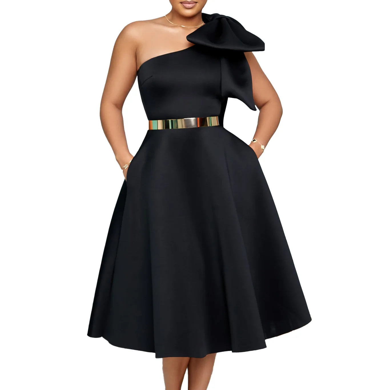 Elegant One Shoulder Dress for Women | Luxurious Summer Fashion