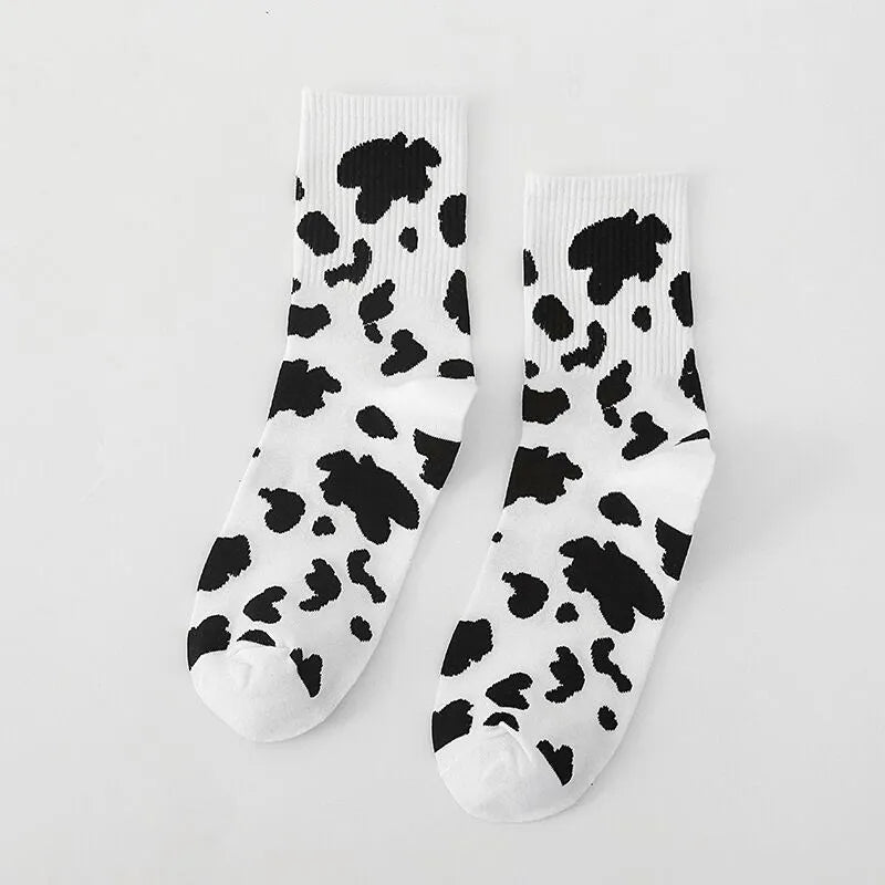 Cute Patterned Cotton Crew Socks for Women | Fun & Stylish Designs