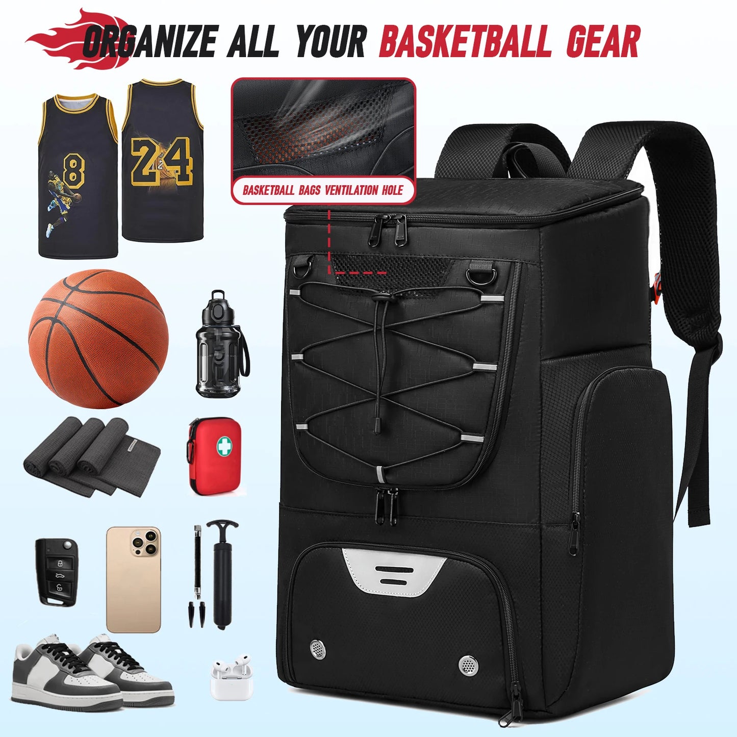 Versatile Sports Backpack with Shoe Compartment | Ultimate Training Gear