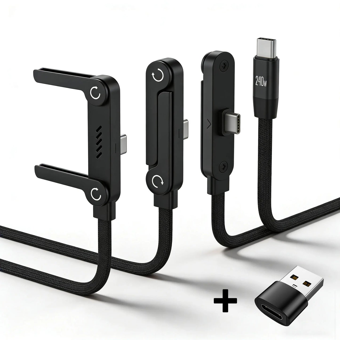 1.5m Foldable Fast Charging Cable & Phone Holder | Ultra-Fast Data