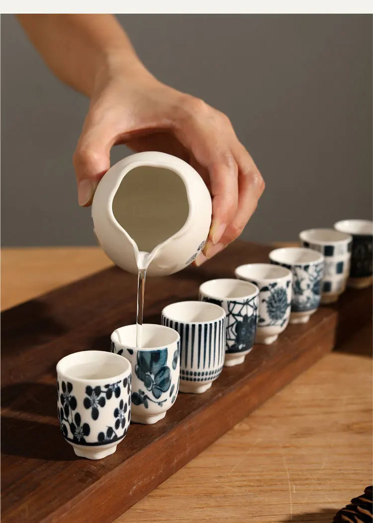 Creative Ceramic Sake Cup Set | Perfect for Tasting and Gifting