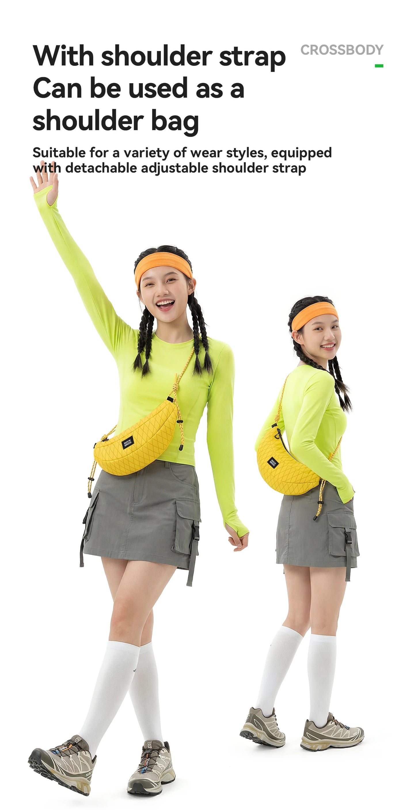 Outdoor Bicycle Bag | 1.8L Banana Shape Bike Bag with Strap
