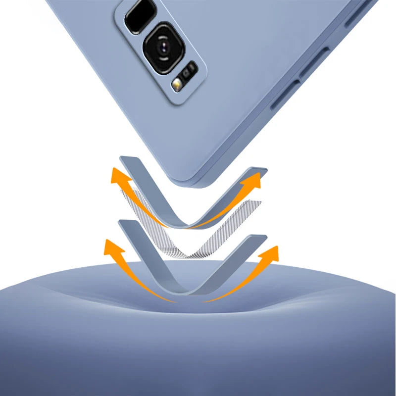 Soft Shockproof Silicone Phone Case for Galaxy Devices | Stylish Protection