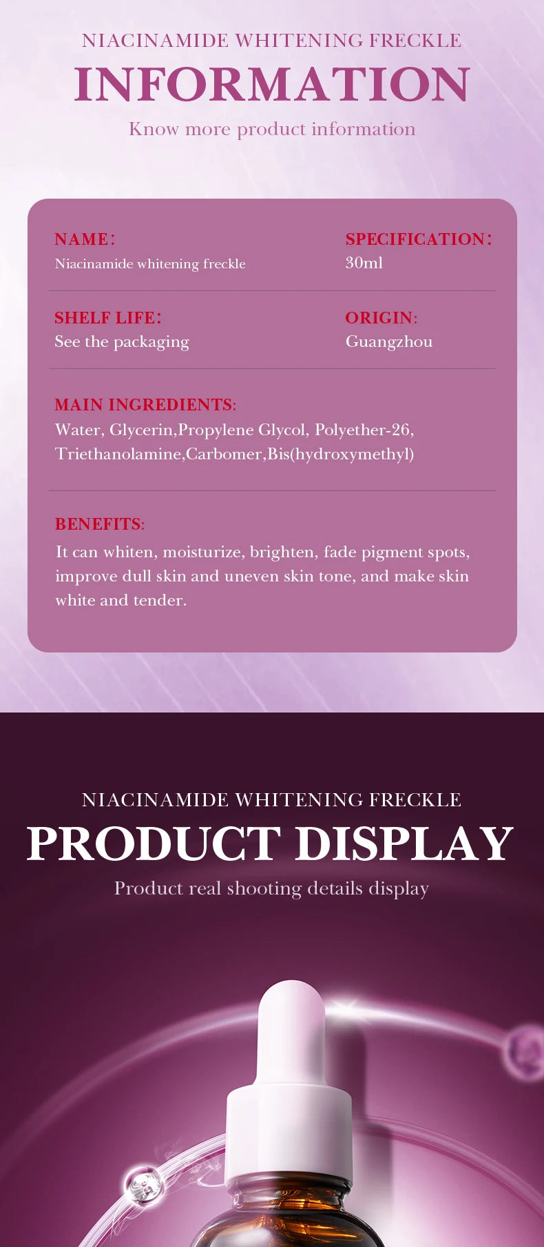 Nicotinamide Face Serum | Moisturizing, Whitening, Firming Essence