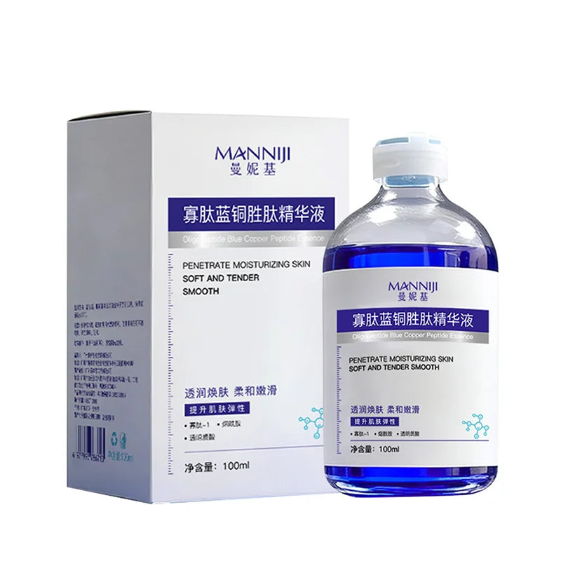 Powerful Blue Copper Peptide Anti-Wrinkle Essence for Fresh Skin