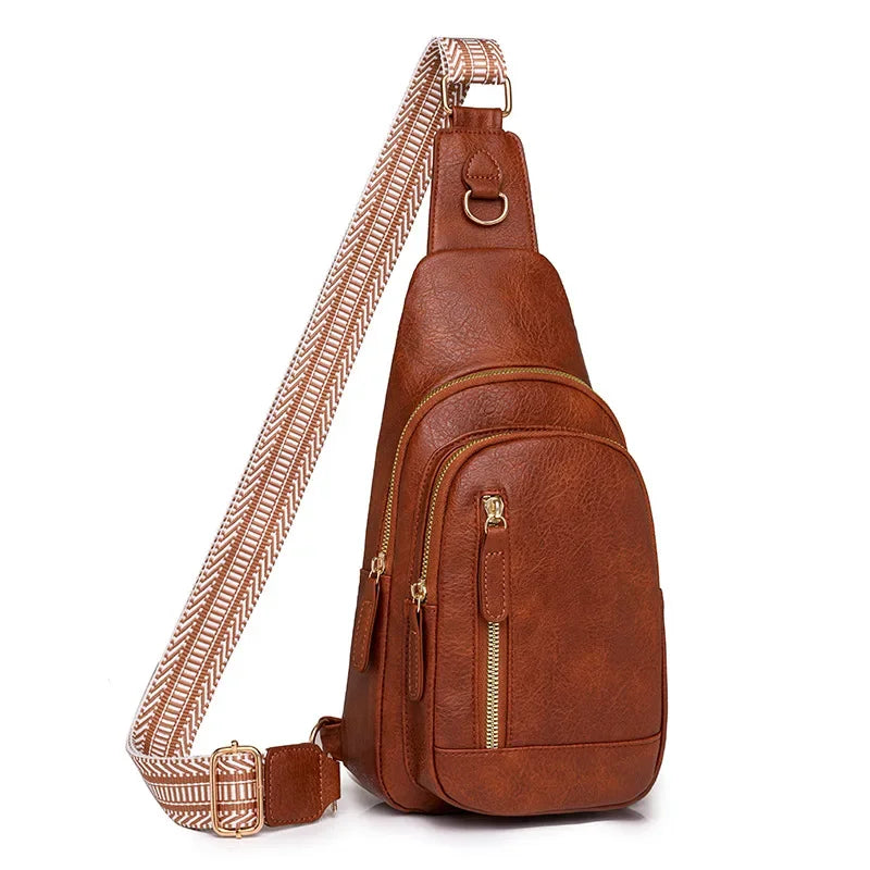 Stylish PU Leather Women Sling Bag | Versatile Crossbody Pack
