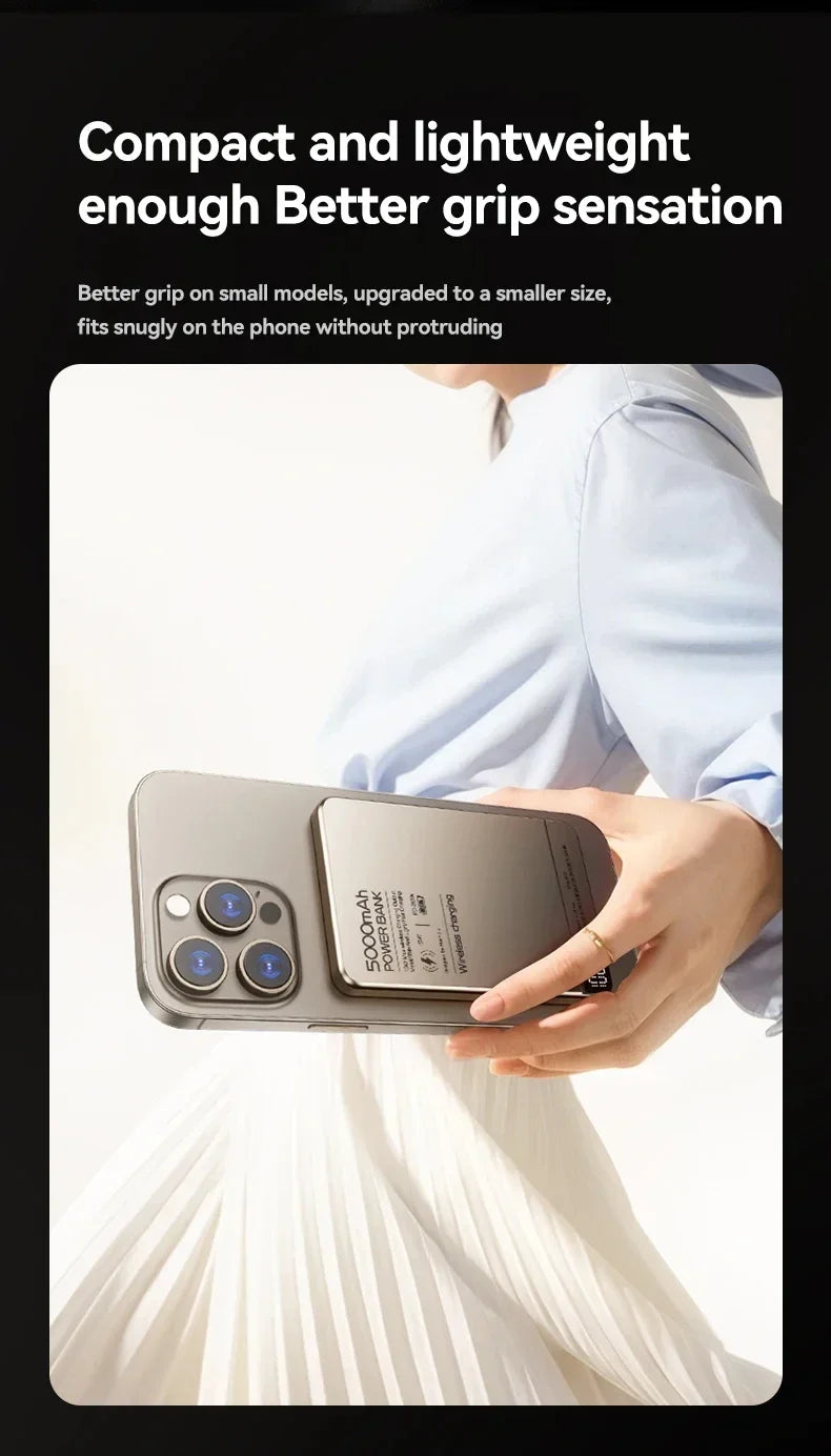 Ultra Wireless Magnetic Power Bank | Fast Charging for All Devices