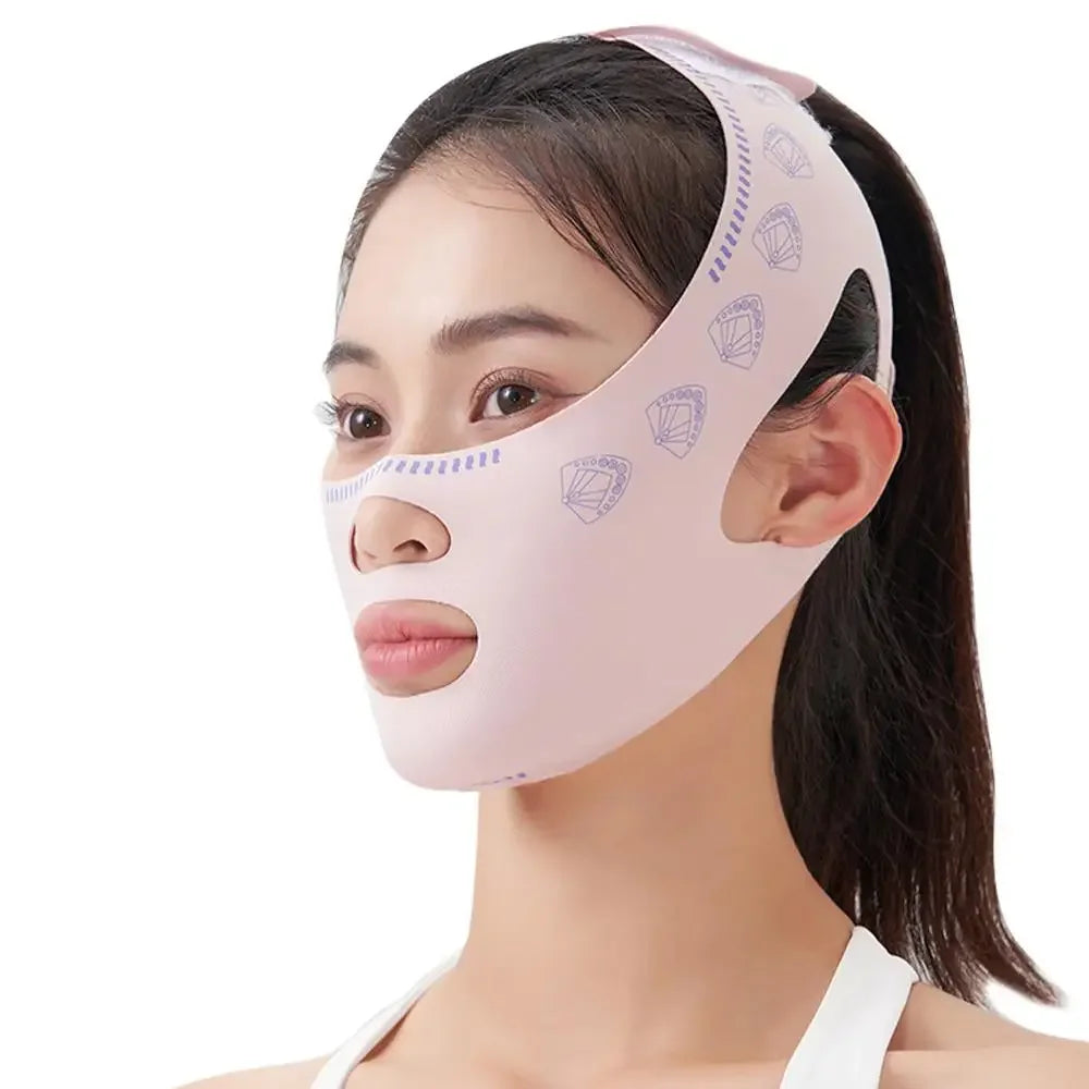 Face Sculpting Bandage & Massage Brush Set | V-Line Lifting Solution