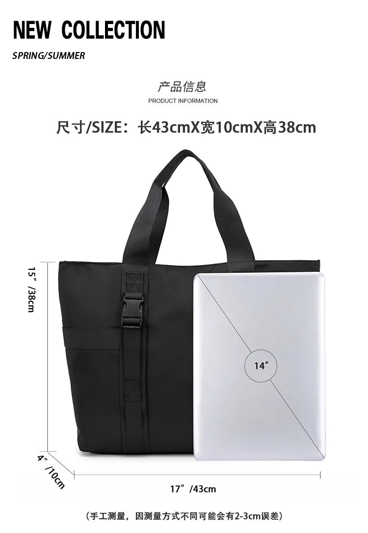 Large Canvas Shoulder Bag for Men | Stylish Casual Tote