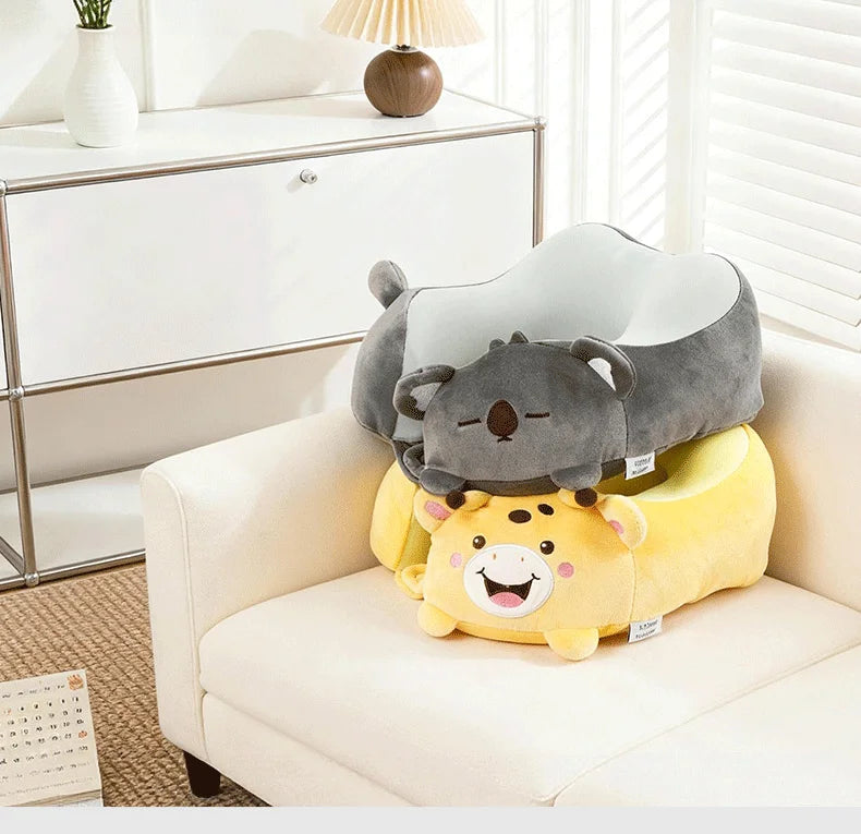 Cute Animal U-Shaped Neck Pillow | Ergonomic Travel Support