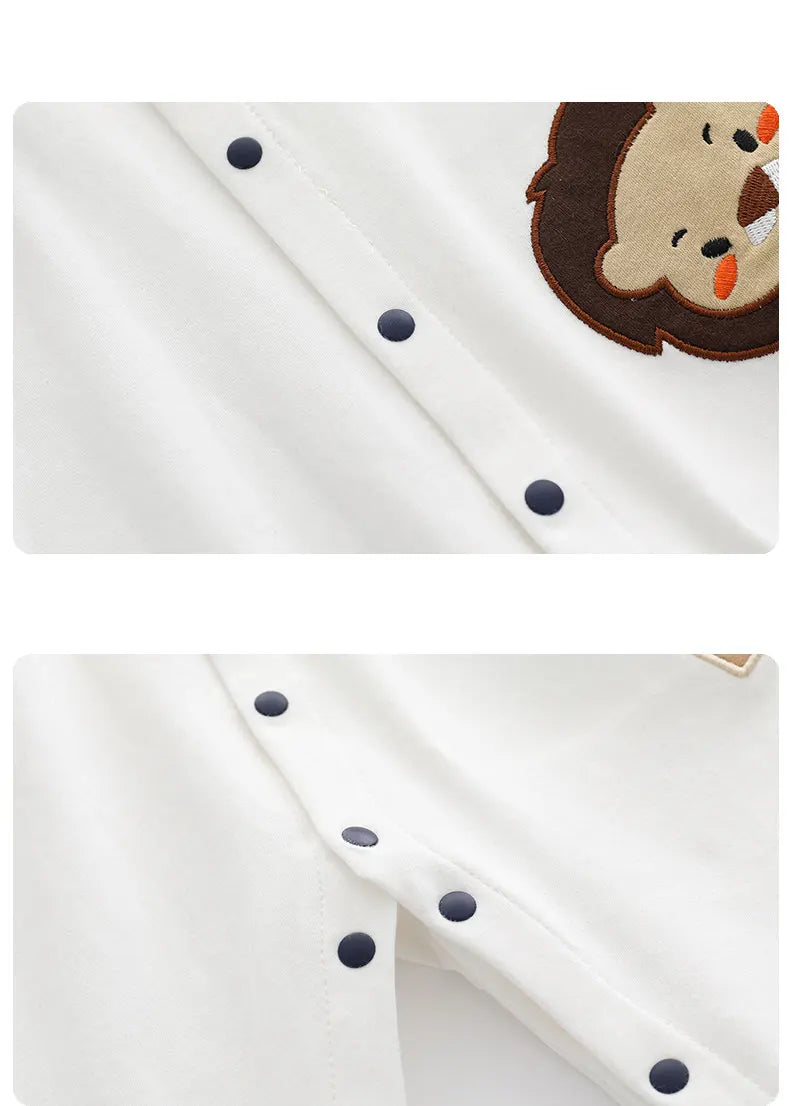 Cozy Pure Cotton Baby Long-Sleeved Rompers | Autumn Essentials