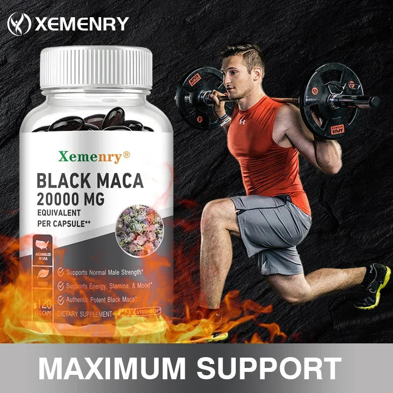 Black Maca Root Supplements for Energy, Endurance & Performance
