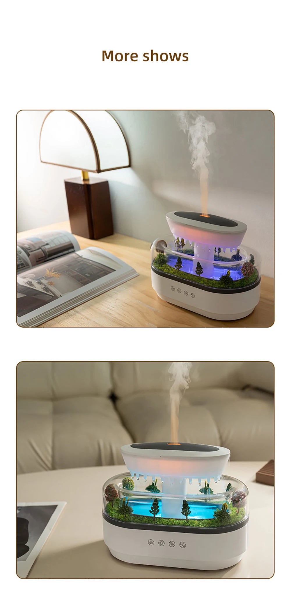 Essential Oils Humidifier and Aromatherapy Diffuser with Music