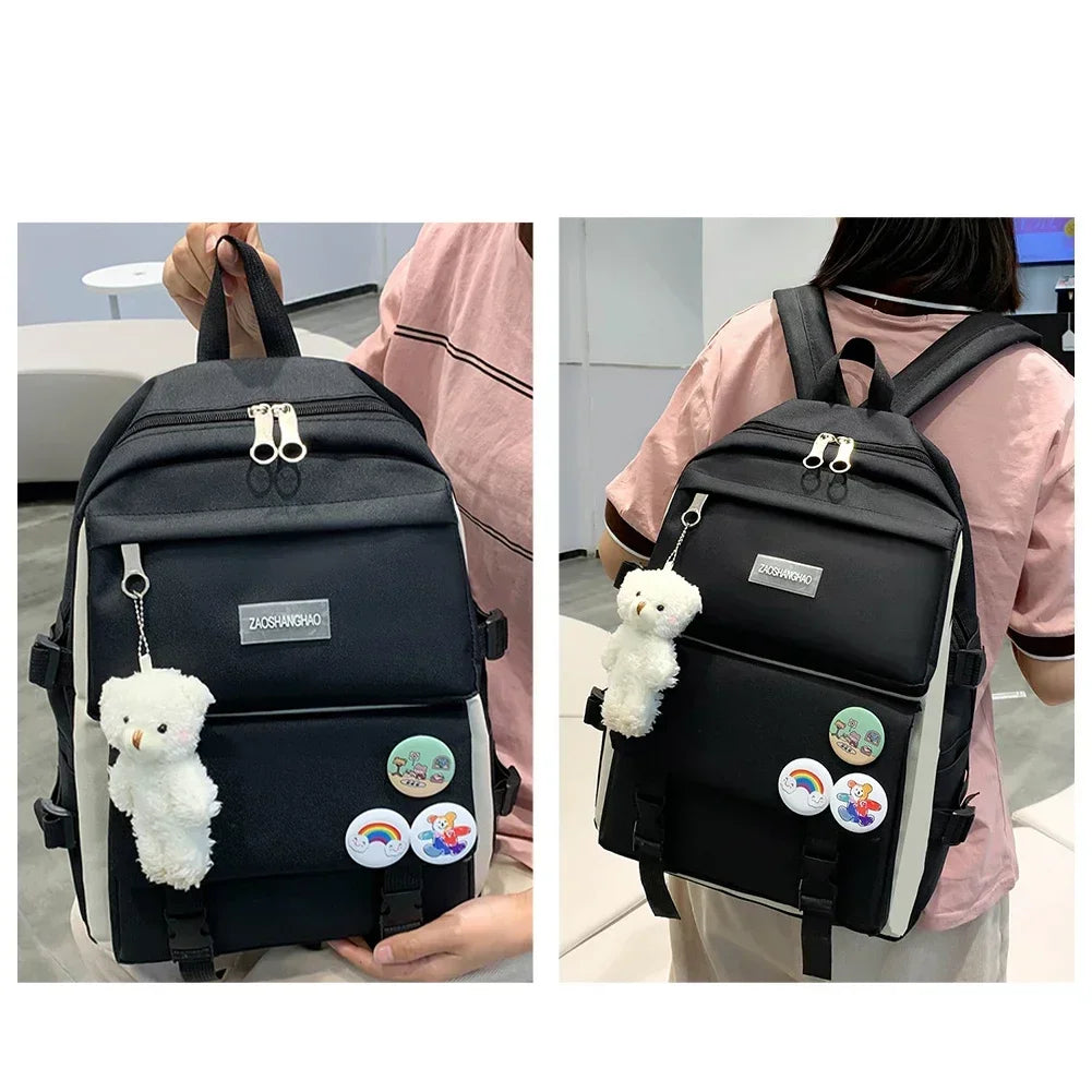 High Capacity Waterproof Backpack for Girls | Trendy School Bags