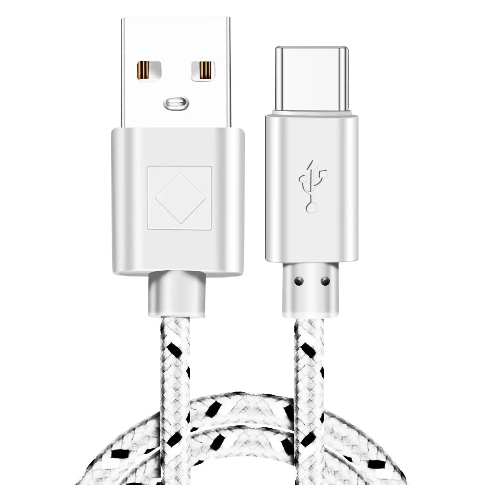 Nylon Braided USB Type C Cable | Fast Charging & Data Sync