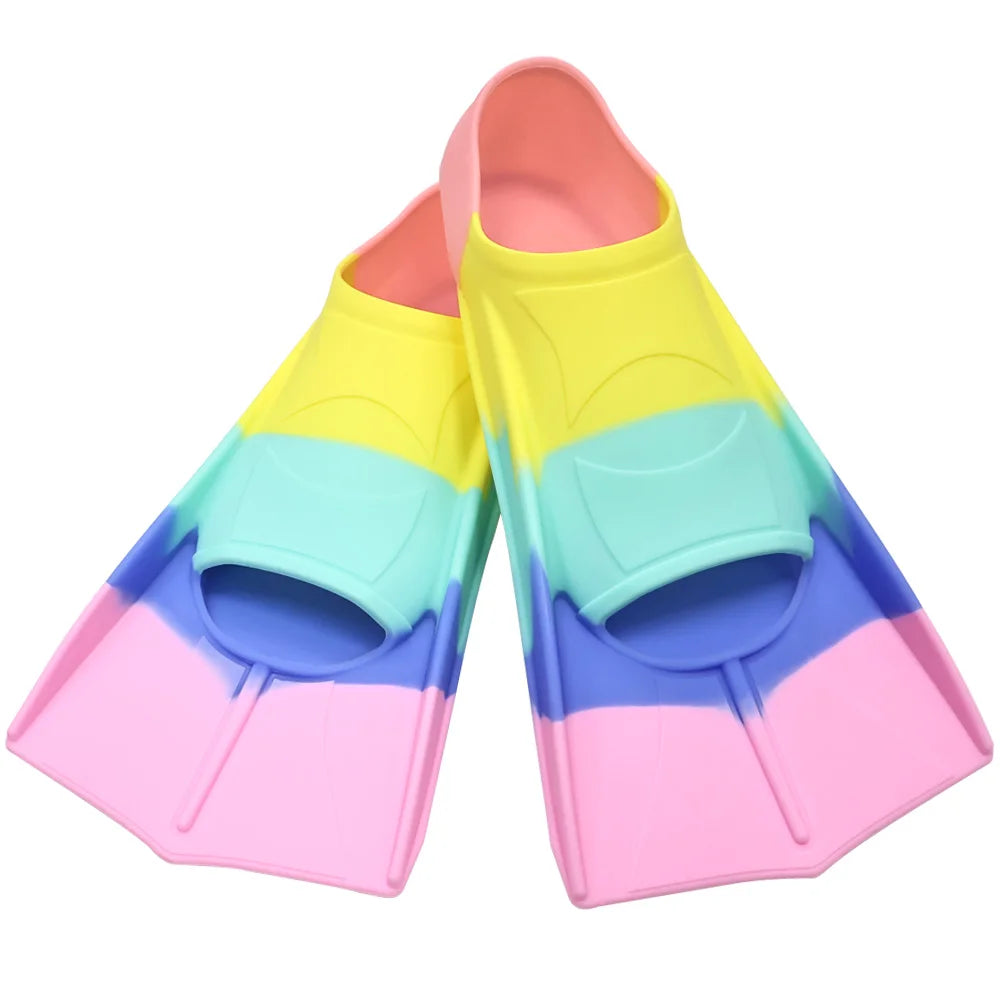 Professional Short Diving Fins for Enhanced Swim Training