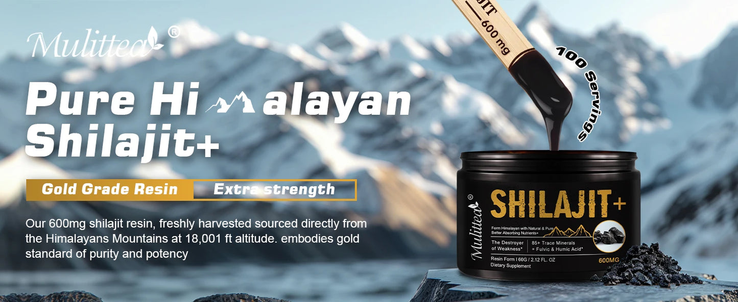 Pure Shilajit with 85+ Trace Minerals | Boost Immune & Metabolic Health