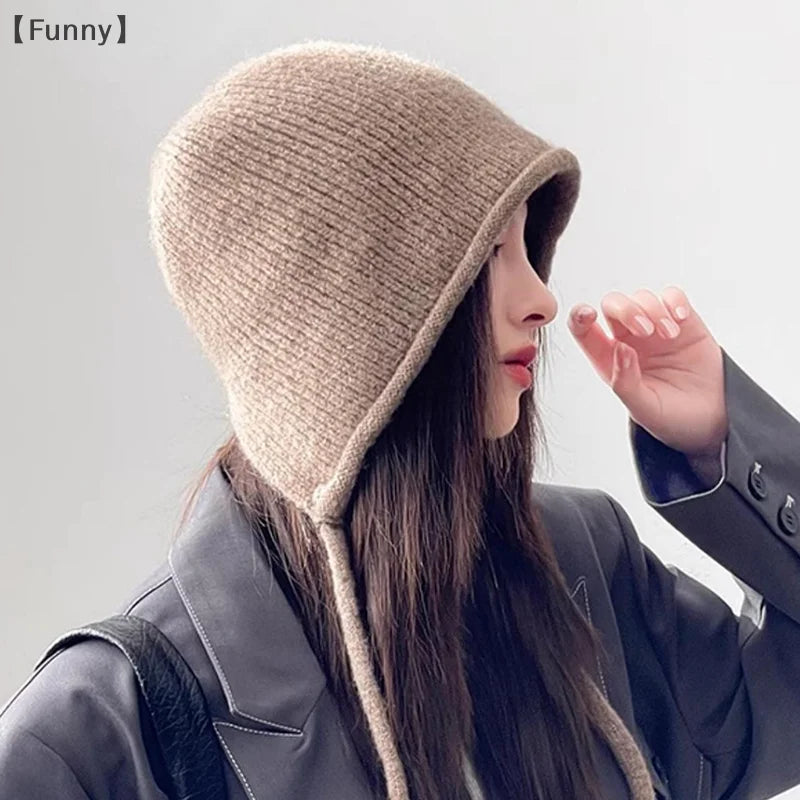 Women's Cute Knitted Earflap Beanie | Cozy Winter Warm Hat