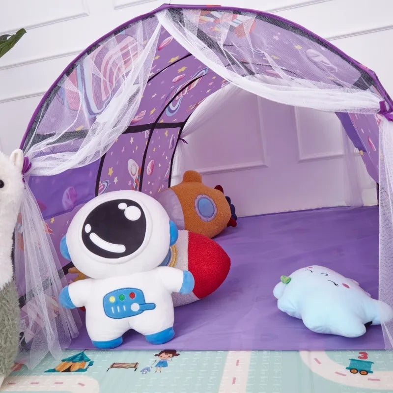 Portable Children's Star Rocket Bed Tent | Fun Mosquito Canopy