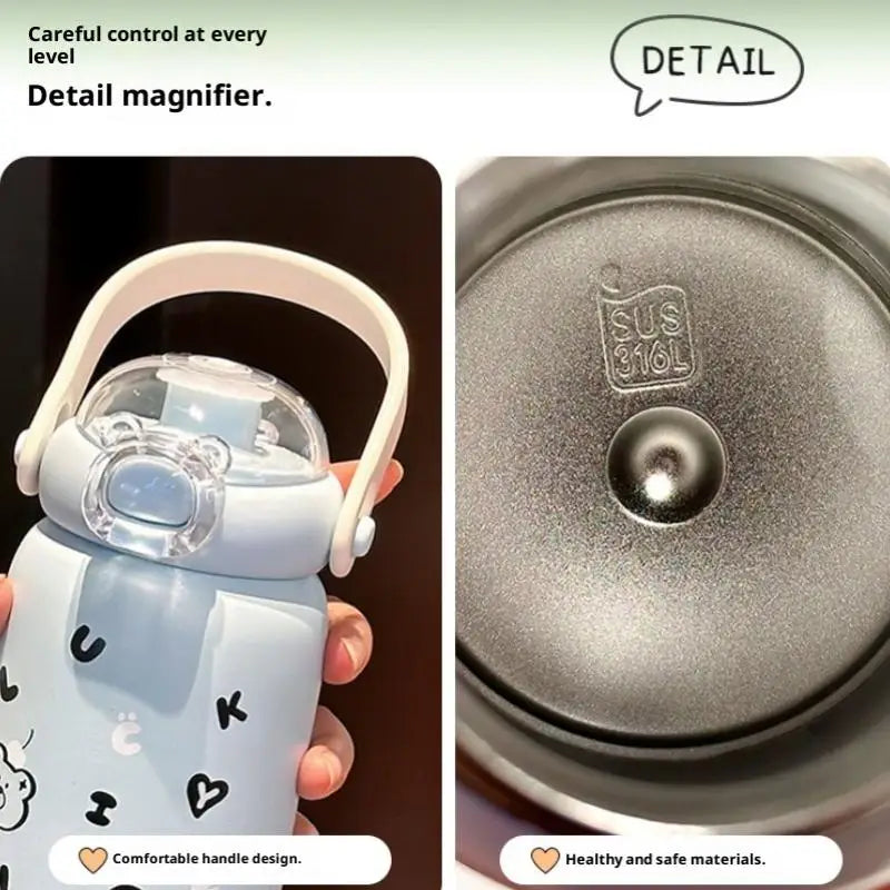 Cute Portable Stainless Steel Thermos Cup for Kids | Durable Drinkware