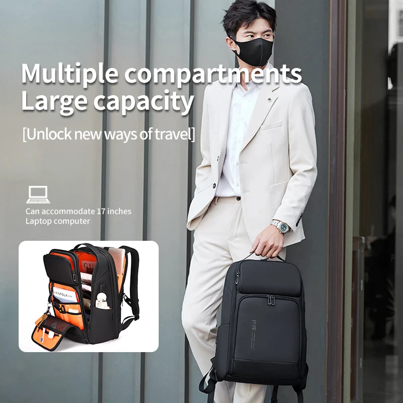 Waterproof Business Backpack with USB Charging | Travel Ready 35L