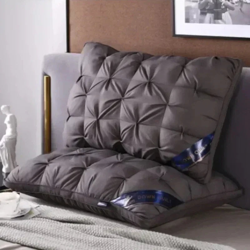 Luxury 100% Cotton Goose Down Pillow | Comfortable Bedding Gift