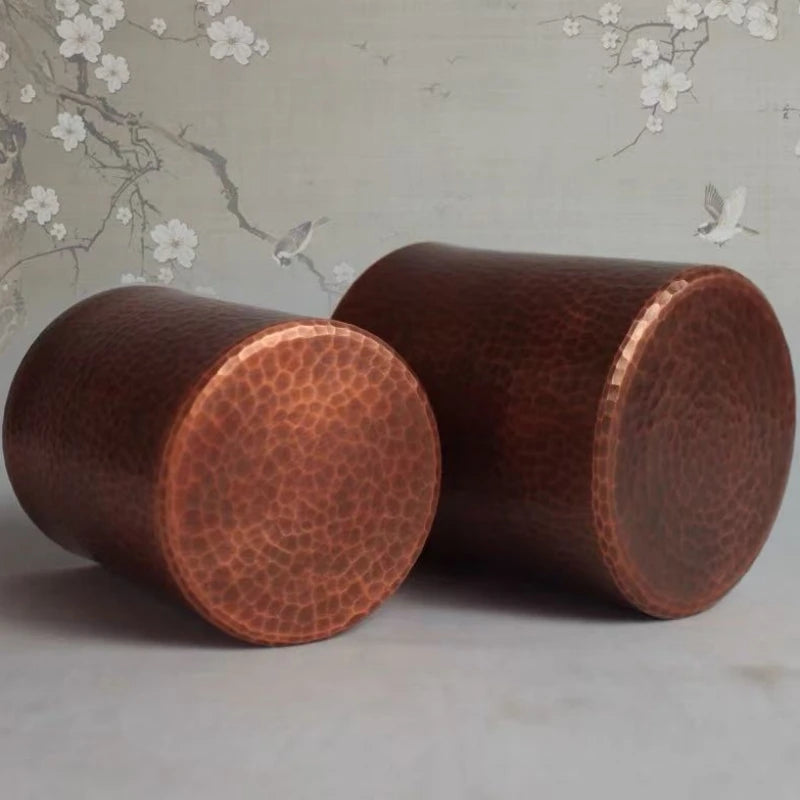 Vintage Copper Coffee Mug | Hammered Texture Beer & Tea Cup