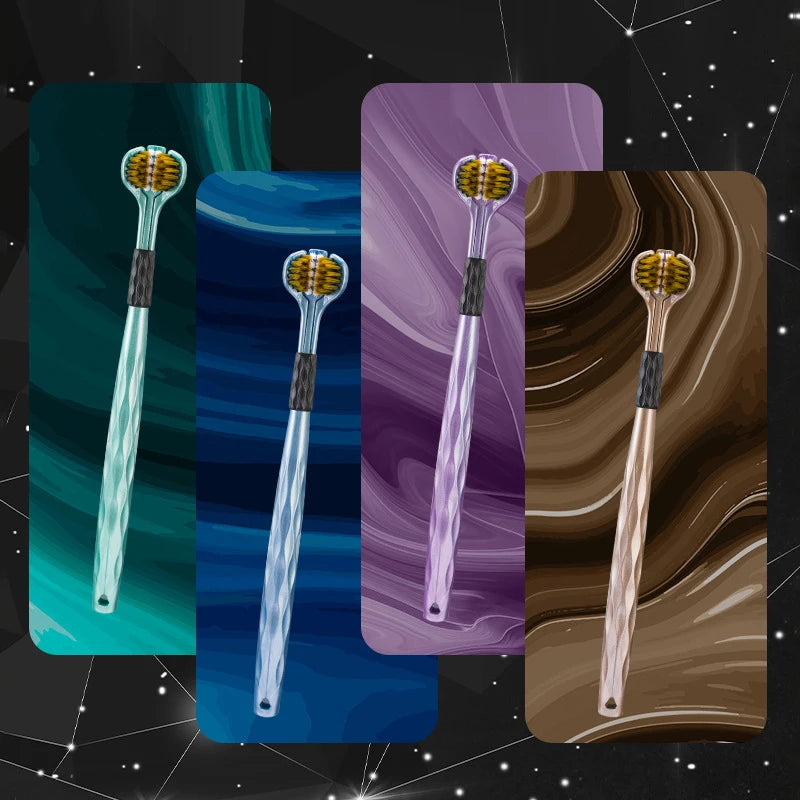 Ultra Soft 3-Sided Toothbrush for Effective Oral Care