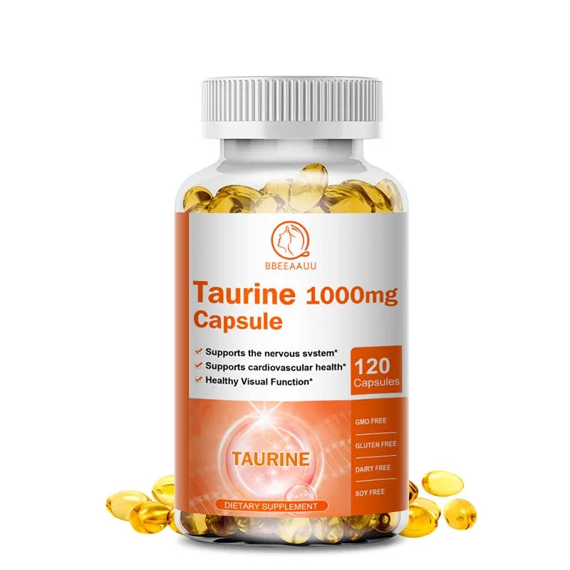 Double Strength Taurine Capsules for Nervous & Cardiovascular Health