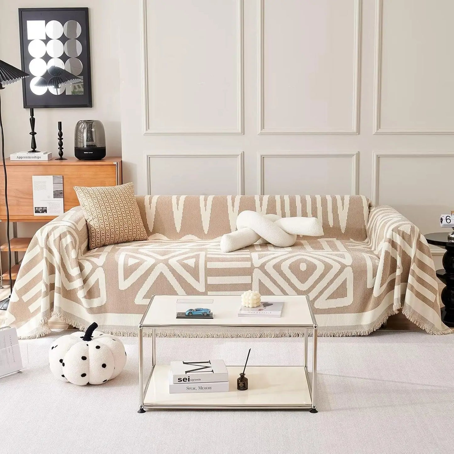 Stylish Boho Sofa Covers | Chenille Couch Cover for Pets
